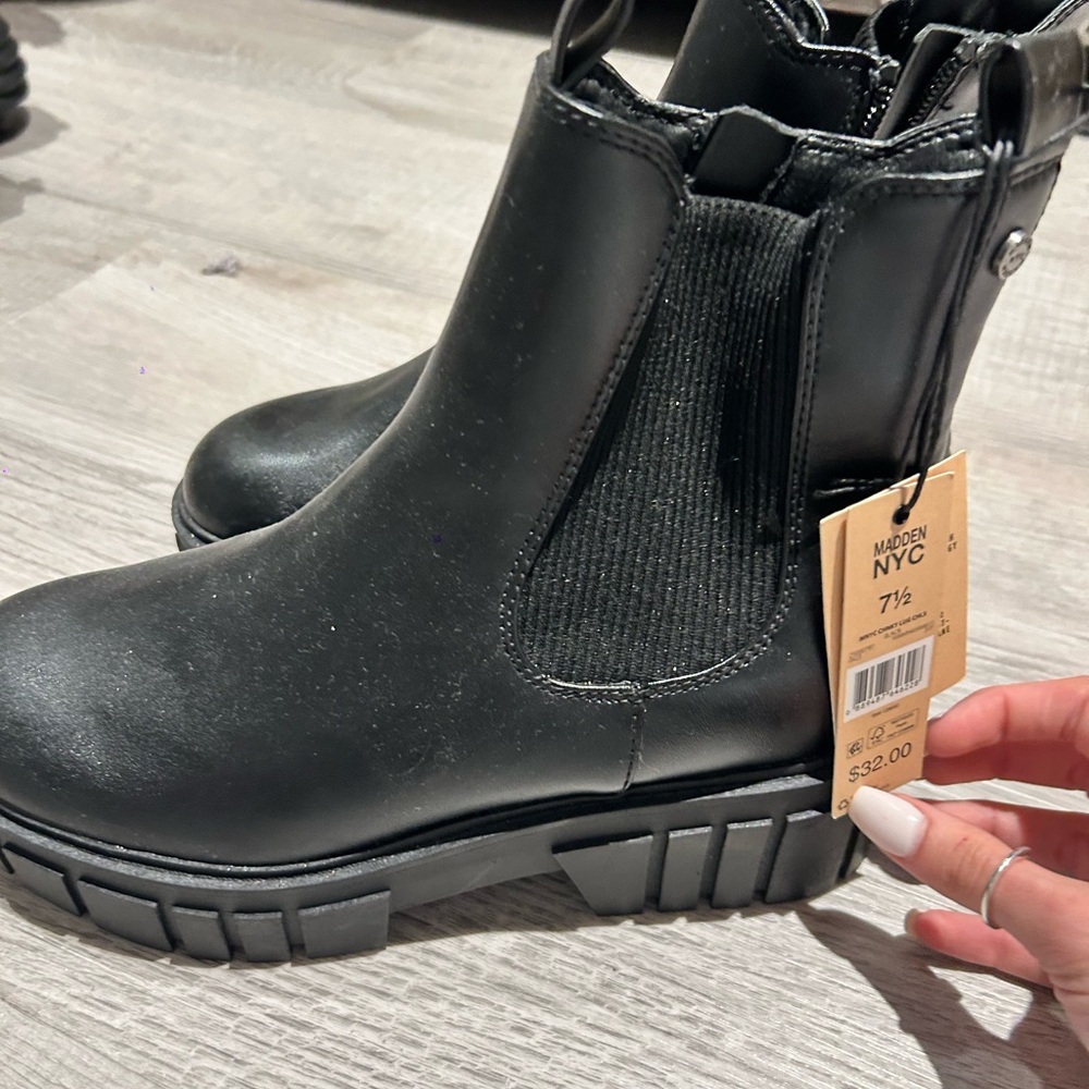Booties black brand new never worn